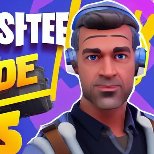 Image similar to Paul Washer as Jonesy in the style of Fortnite, wearing a suit, unreal engine 5