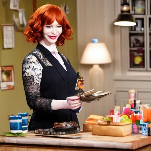 Image similar to christina hendricks as hostess,