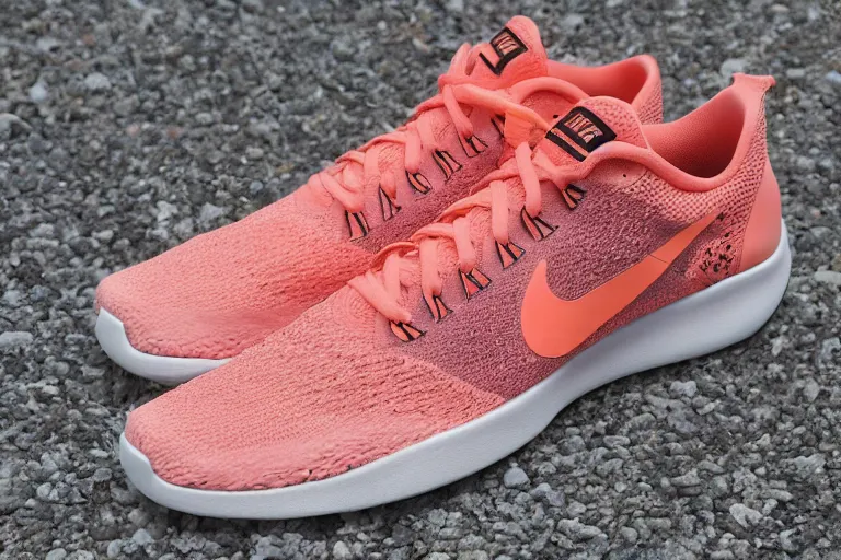 Image similar to nike sneaker made from coral reef