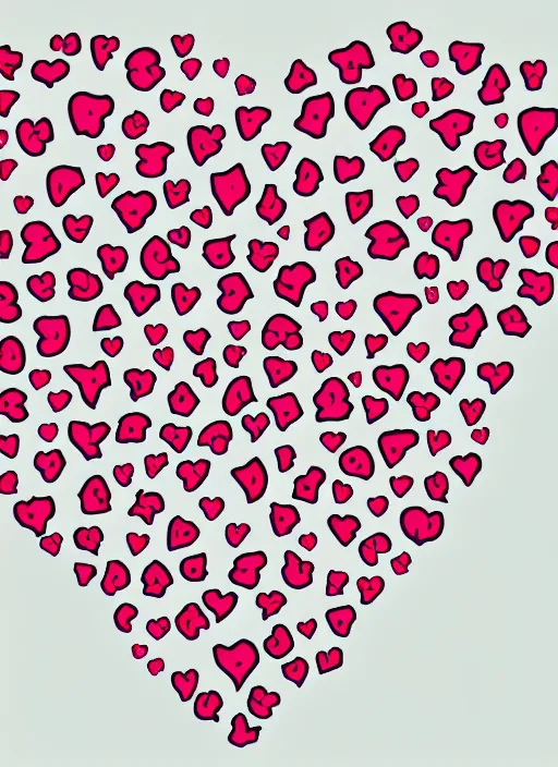 Image similar to cool modern illustration of hearts