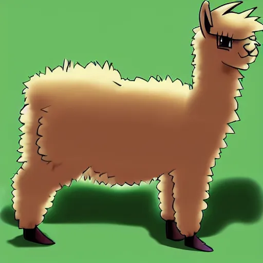Image similar to an alpaca pokemon by ken sugimori