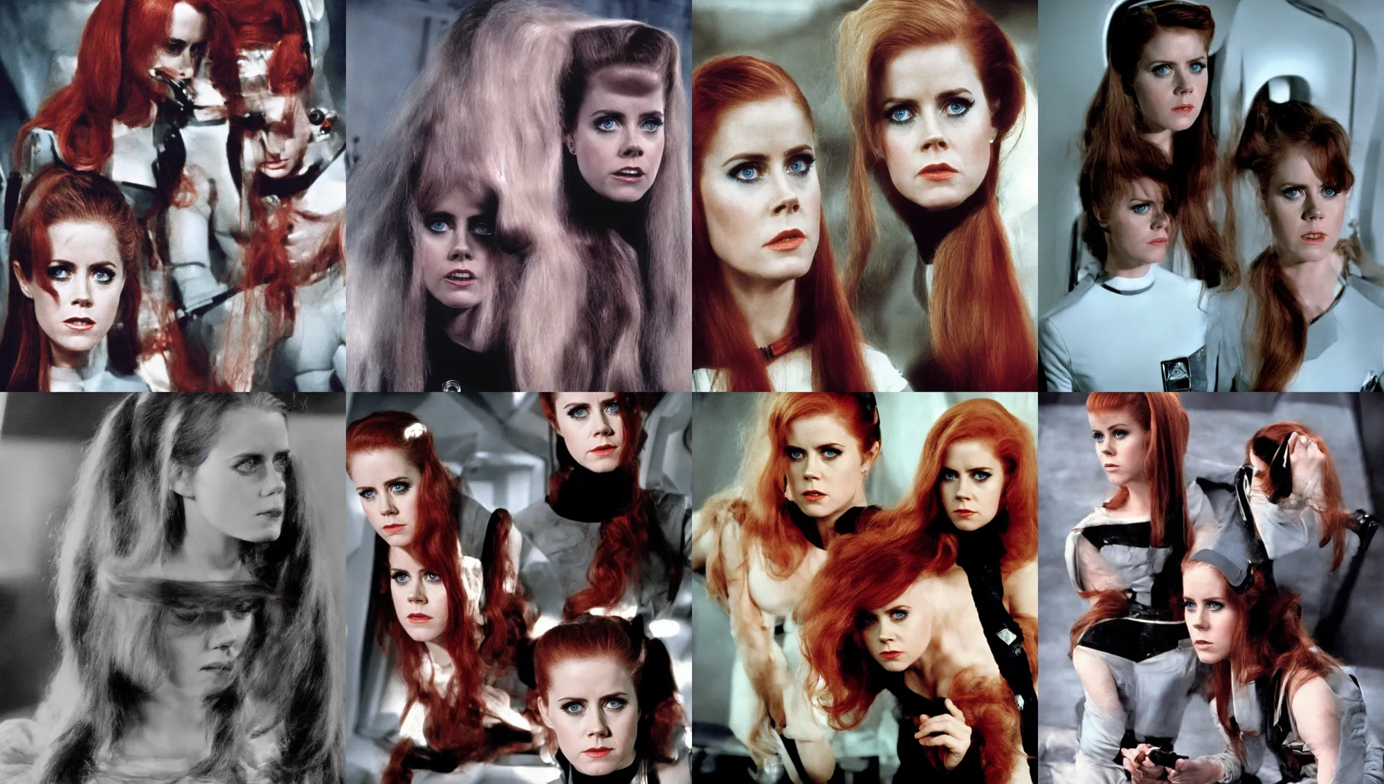 Prompt: emo portrait of amy adams in star trek : the next generation, 1 9 6 0 s technicolor