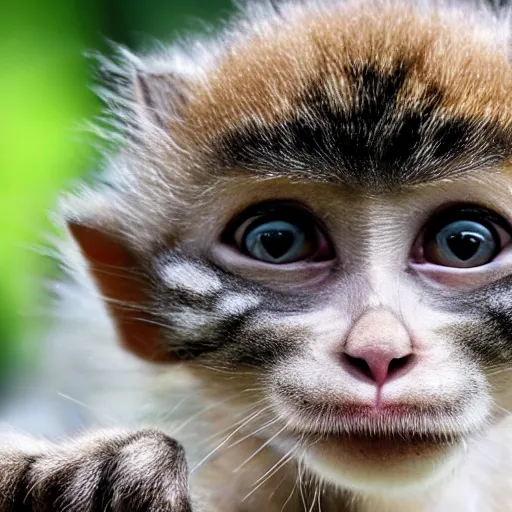 Image similar to a kitten monkey