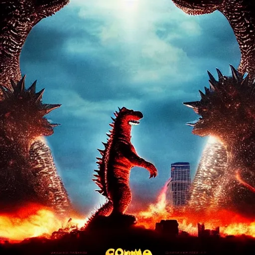 Image similar to godzilla with the head of winnie the pooh and the face of xi jinping, cinematic composition, epic dramatic lighting, realistic, hyperdetailed, photorealistic, photograph, epic scale