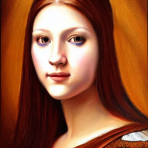 Prompt: ultra realistic portrait painting of female DJane MissK8, painted by Da Vinci