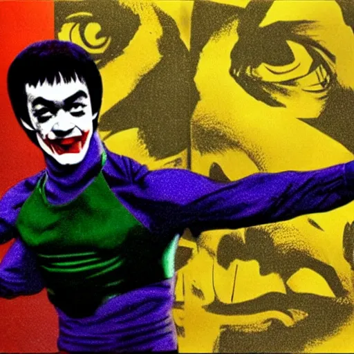 Image similar to Bruce Lee as The Joker