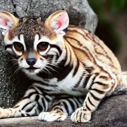 Image similar to Margay with human ears