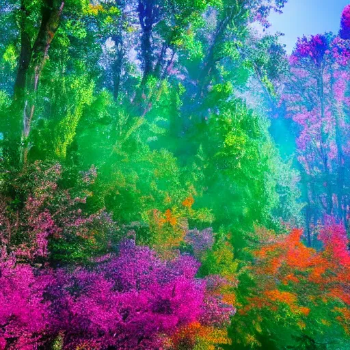 Prompt: explosion of colourful nature