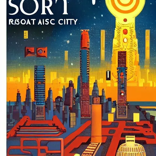 Image similar to Isaac Asimov's Robot City cover art