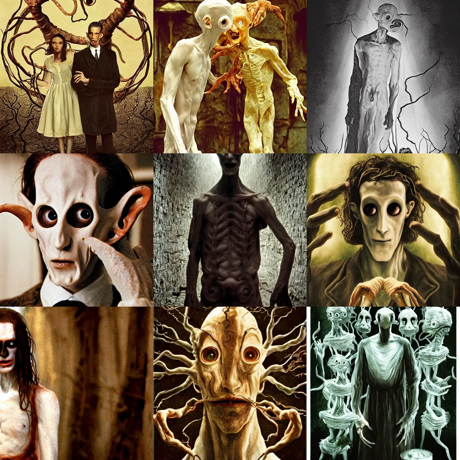 Prompt: the pale man, Pan's Labyrinth