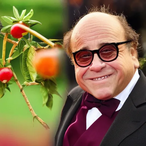 Image similar to danny devito as straw berry