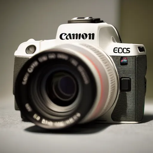 Prompt: Extremely grainy photograph of a. Canon EOS R3
