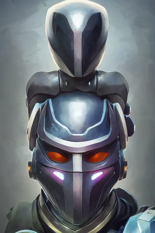 Image similar to epic mask helmet robot ninja portrait stylized as fornite style game design fanart by concept artist gervasio canda, behance hd by jesper ejsing, by rhads, makoto shinkai and lois van baarle, ilya kuvshinov, rossdraws global illumination radiating a glowing aura global illumination ray tracing hdr render in unreal engine 5