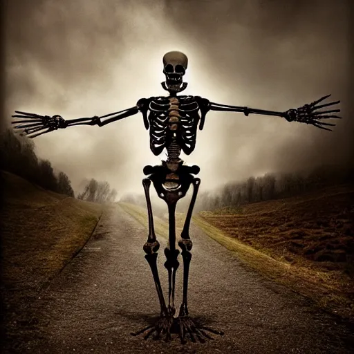 Image similar to skeleton wearing swag michal karcz