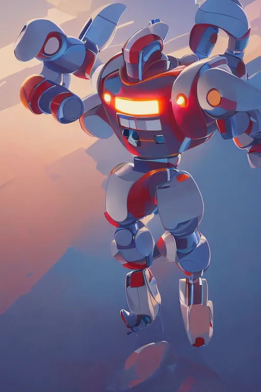 Image similar to metabots medabots medarotto medarot robot minimalist comics, behance hd by jesper ejsing, by rhads, makoto shinkai and lois van baarle, ilya kuvshinov, rossdraws global illumination ray tracing hdr radiating a glowing aura