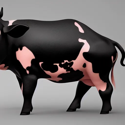 Image similar to a fusion of a cow and a pig, hyperdetailed, artstation, cgsociety, 8 k