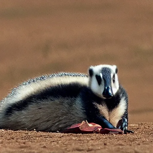 Prompt: goose badger