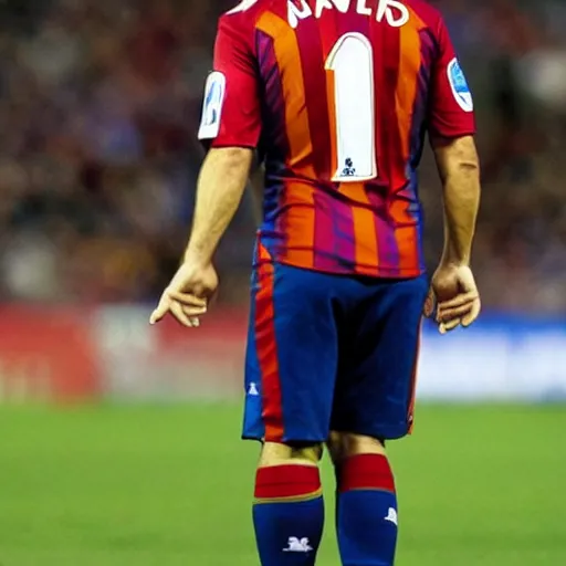 Image similar to xavi hernandez doing a facepalm