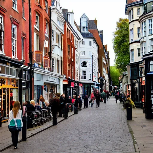 Image similar to grafton street in cambridge, uk