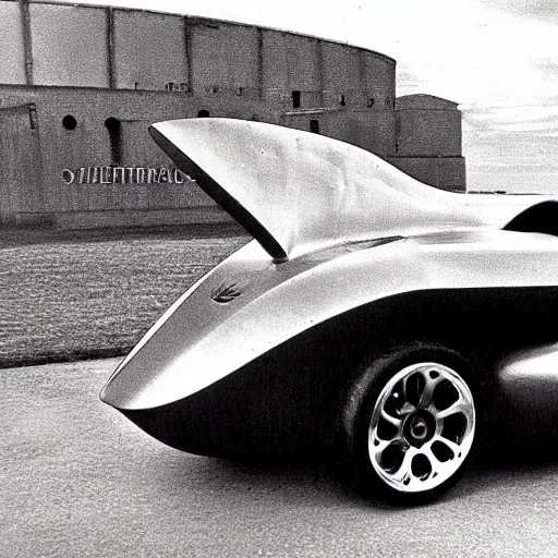 Prompt: a sports car designed by h. r. giger