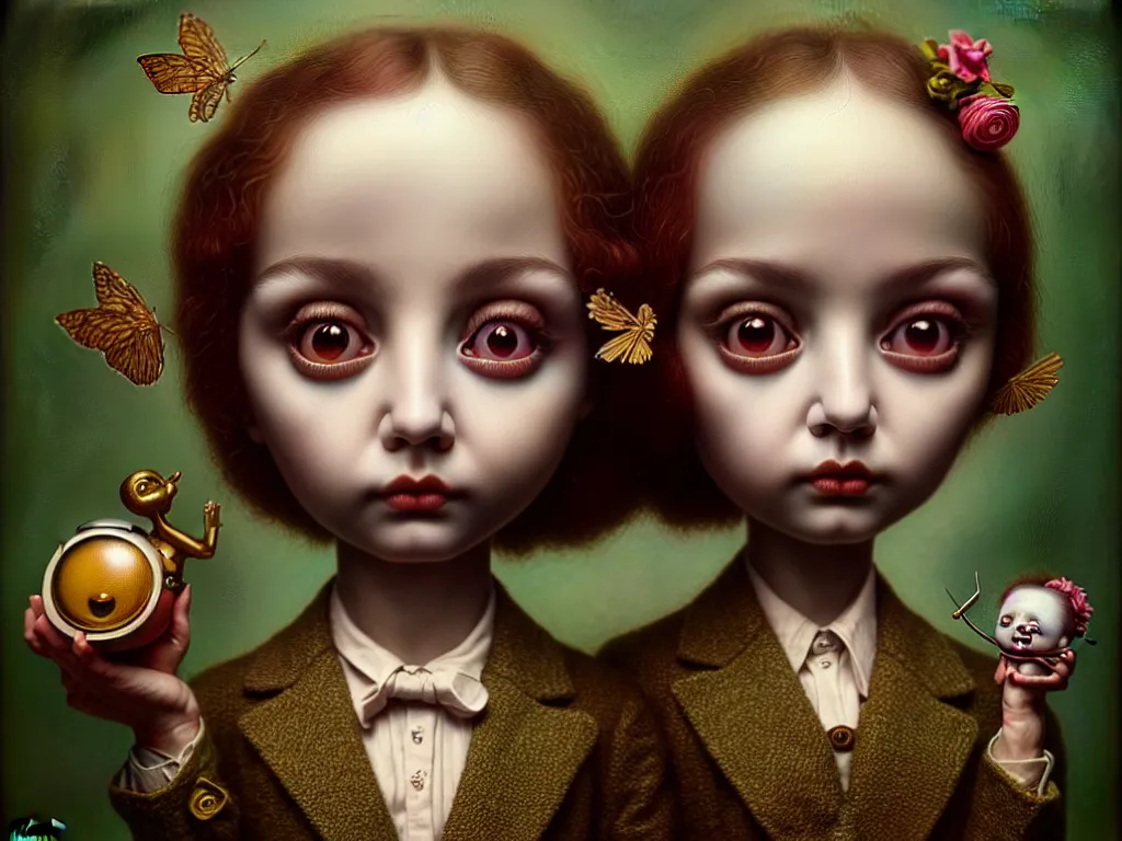 Prompt: highly detailed photo of happy, trending on deviantart, neo surrealism, sharp focus, 4 k, a lot of little details, octane, masterpiece, art by mark ryden