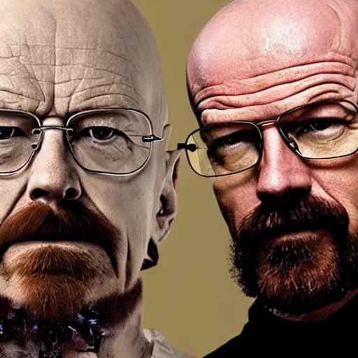Prompt: Walter white as Jamie hyneman on mythbusters episode