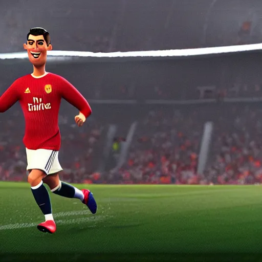 Prompt: Cristiano Ronaldo made by Pixar, 8k