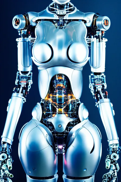 Image similar to detailed photo of the half - cybernetic robocatgirl, symmetry, awesome exposition, very detailed, highly accurate, intricate, professional lighting diffracted lightrays, 8 k, sense of awe, science magazine cover