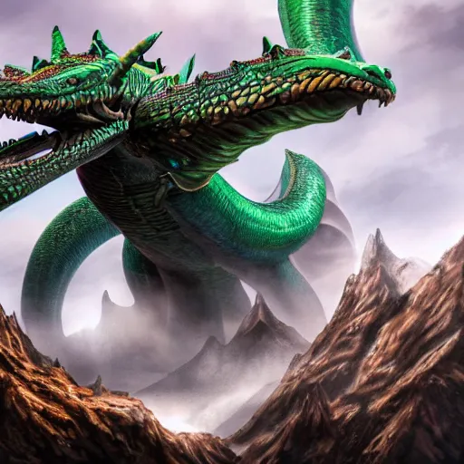 Prompt: tiamat, 4k, realistic