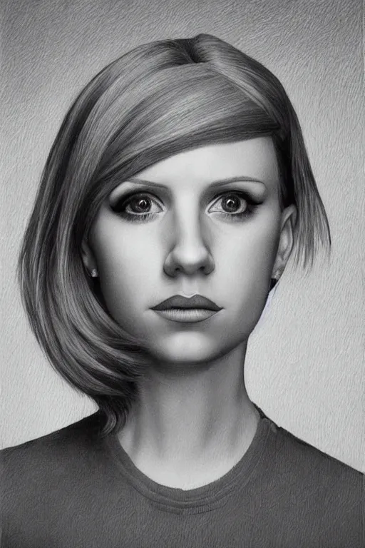Prompt: ultra realistic hayley williams face portrait in the style of grant wood