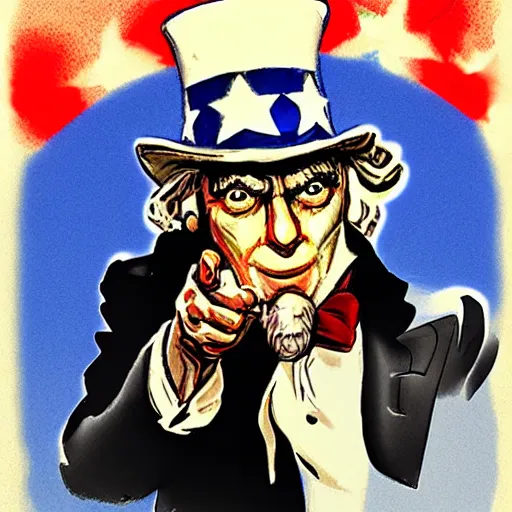 Image similar to uncle sam, real life picture, realistic