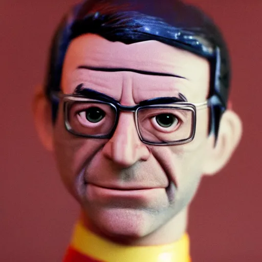 Prompt: picture of a plastic action man figure of Jean-Luc Melenchon, cinestill 800t 8k