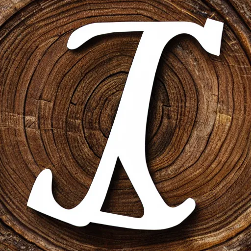 Image similar to Letter O logo of cross section of tree trunk with rings