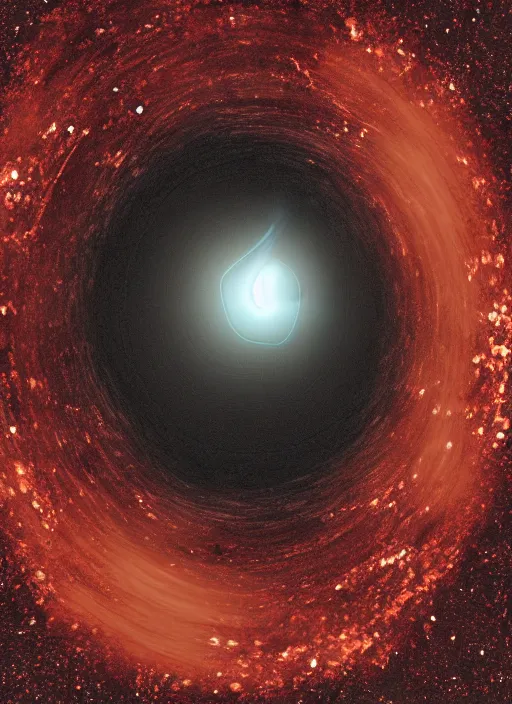 Image similar to a black hole as a human