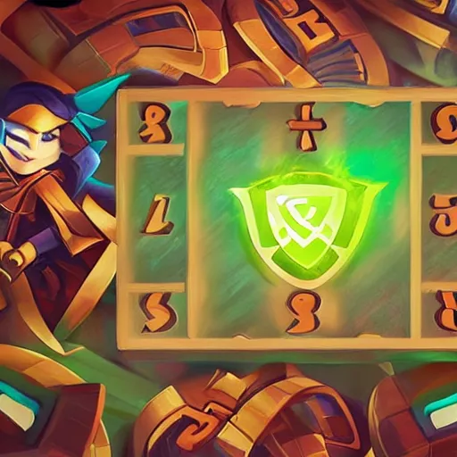 Image similar to stylized tic - tac - toe by riot games