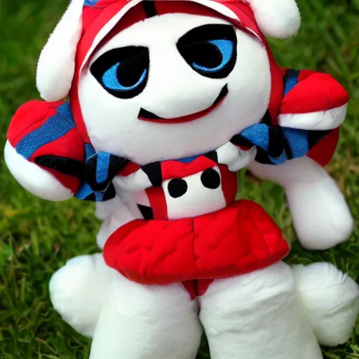 Prompt: cute fumo plush of harlequin