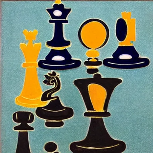 Picasso's painting of a chessboard