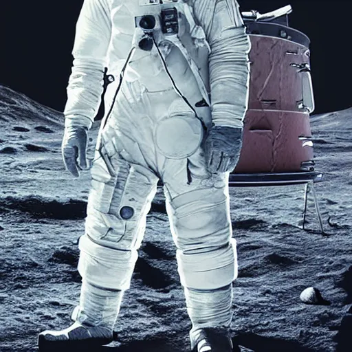 Image similar to a detailed portrait of walter white on the moon, art illustration, incredibly highly detailed and realistic, 8 k, sharp focus