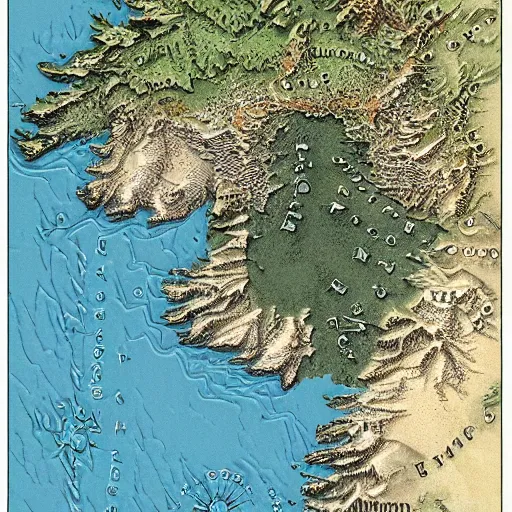 Image similar to a cross - section relief map of westeros