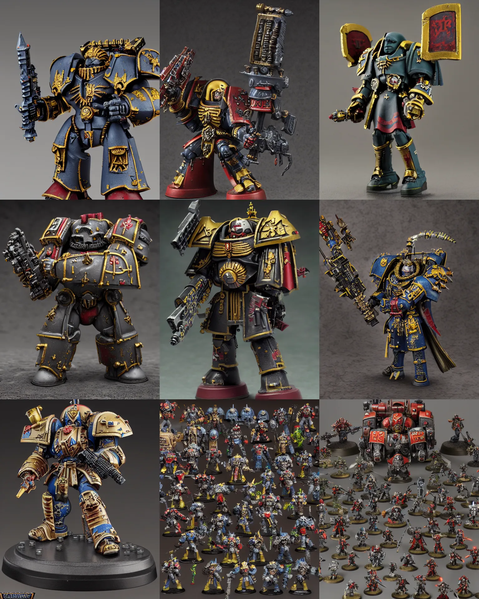 Prompt: warhammer 4 0 k figurine. high quality 4 k tilt shift detailed.