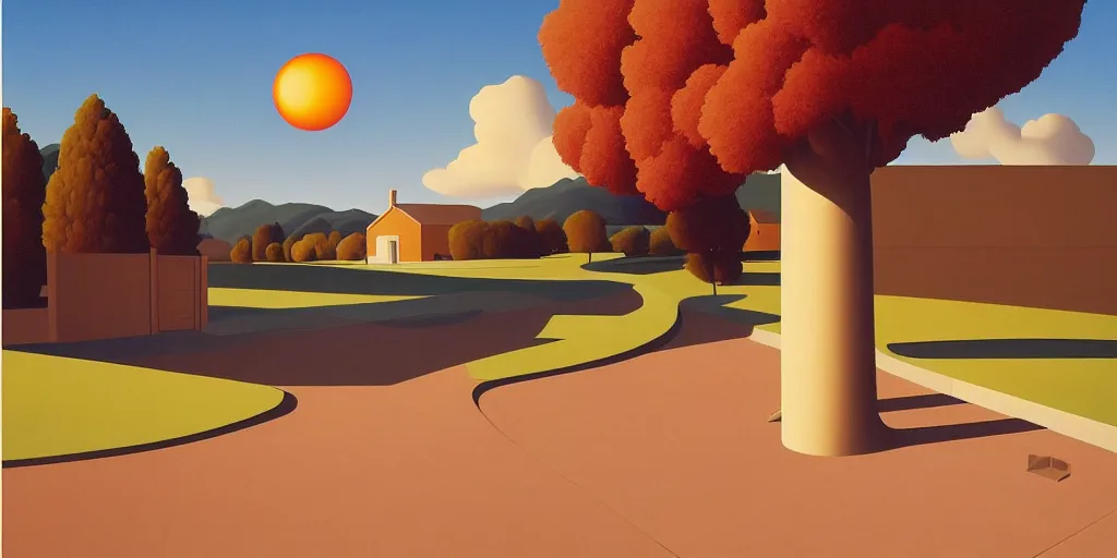 Image similar to the sun, blue sky, summer evening, kenton nelson