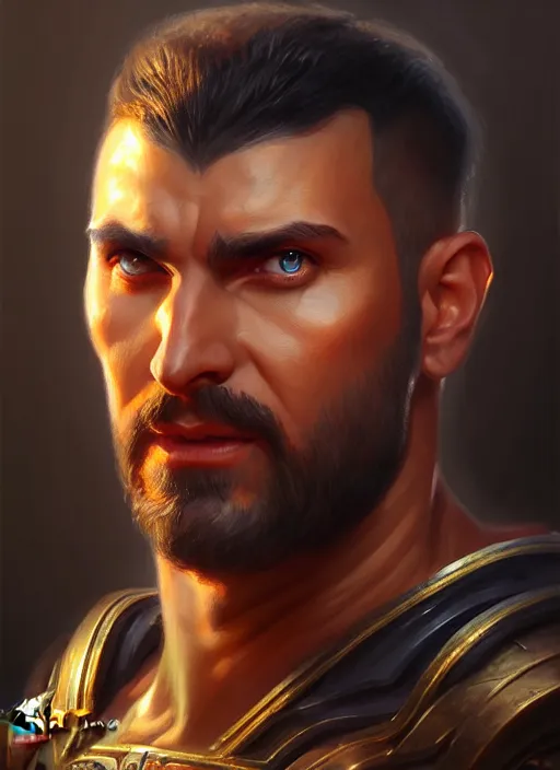 Image similar to a _ fantasy _ style _ portrait _ painting _ of brute oil _ painting _ unreal _ 5 _ daz. _ rpg _ portrait _ extremely _ detailed _ artgerm _ greg _ rutkowski _ greg