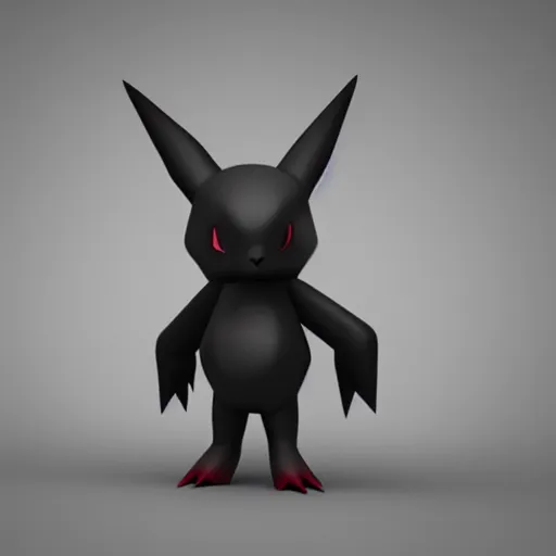 Prompt: dark pokemon , 3d render , octane , 8k