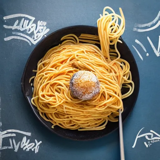 Image similar to On top of spaghetti, All covered with cheese, I lost my poor meatball, When somebody sneezed, It rolled off the table, And onto the floor, And then my poor meatball, Rolled out of the door. music video key vfx shot for new single by lil wayne