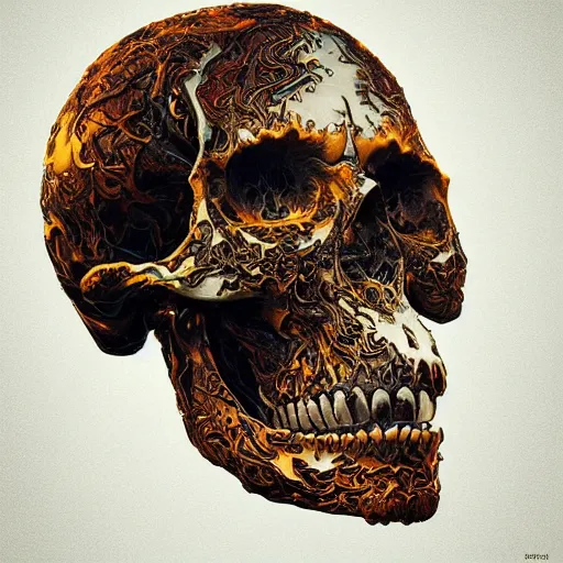 Image similar to portrait_of_a_melting_skull._intricate_abstract._psychedelic_liquod_embossed_intricate_artwork._by_Tooth_Wu_wlop_beeple_dan_mumford._octane_render_trending_on_artstat