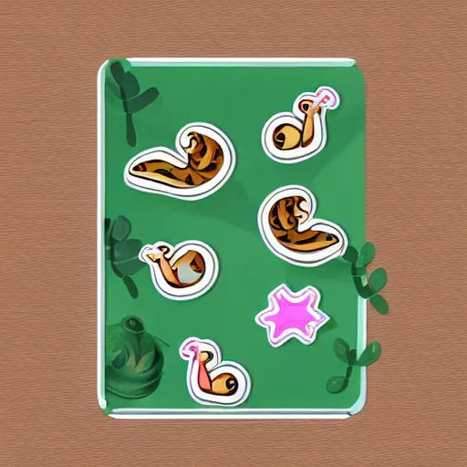 Image similar to snail animal toy illustration sticker, cute, cartoon, kids