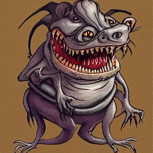 Image similar to a rat monster, horrifying, creepy, nightmare fuel, nightmarish, terrifying,