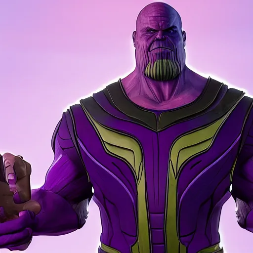 Prompt: Thanos in GTA V Art