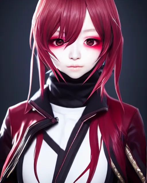 Image similar to beautiful portrait of code vein character, dahyun from twice in code vein in the style of WLOP, artgerm, yasutomo oka, rendered in unreal engine and redshift octane , dynamic dramatic lighting, soft lighting, imagine fx, artstation, cgsociety, by Bandai Namco artist