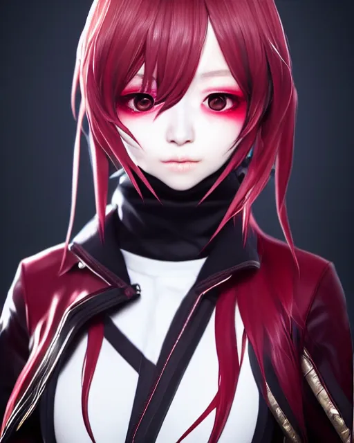 beautiful portrait of code vein character, tzuyu from